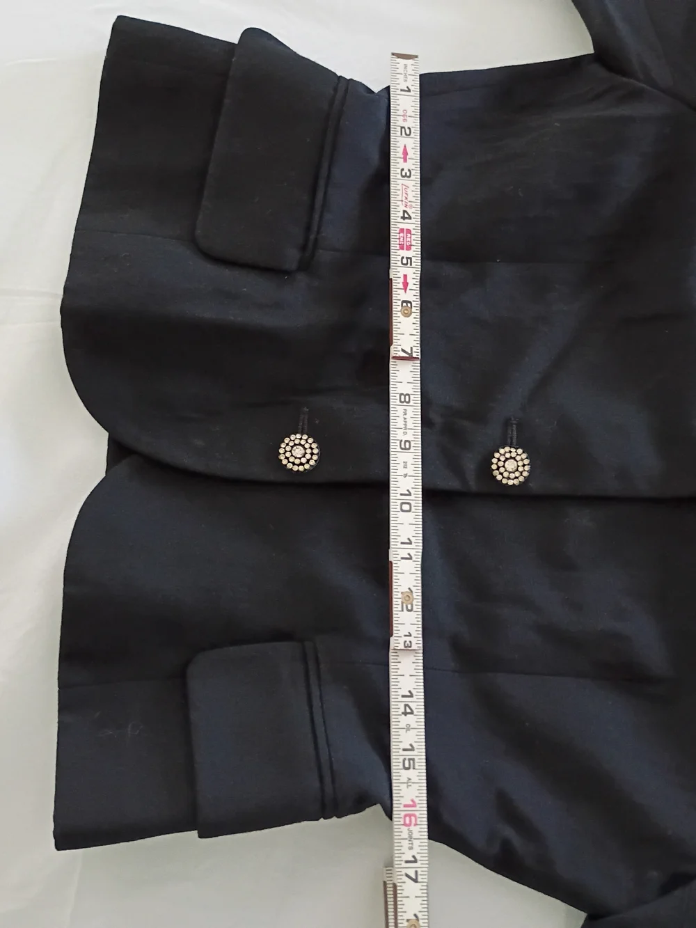 Christian Dior the Suit Blazer Jacket 4 Button Black Size 8 Made USA 100% Wool